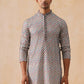 Multicolor Embroidered Viscose Rayon Kurta ( KO 5282 White )