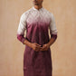 Men’s Ombre Kurtas ( KO 5284 Maroon )