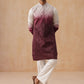 Men’s Ombre Kurta with Pyjama ( JOKP PJ11-W 5284 PJ11-W 5284Maroon )