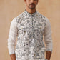 Silk Blend Embroidered Kurtas ( KO 5288 White )