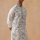 Silk Blend Embroidered Kurtas ( KO 5288 White )