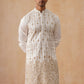 Embroidered Silk Blend Kurtas ( KO 5289 White )