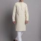 Men's Light Green Chikankari Embroidered and Sequence Kurta with Pyjama.