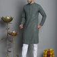 Men's Chikankari Embroidered and Sequence Kurta with Pyjama