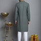 Men's Chikankari Embroidered and Sequence Kurta with Pyjama