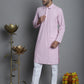 Men's Chikankari Embroidered and Sequence Kurta with Pyjama