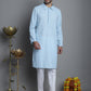 Men's Chikankari Embroidered and Sequence Kurta with Pyjama