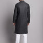 Men's Black Printed Pure Cotton Kurta Payjama Set