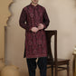 Embroidered Silk Blend Kurta with Salwar ( JOKP SP-B 5180 Purple )