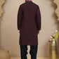 Embroidered Silk Blend Kurta with Salwar ( JOKP SP-B 5180 Purple )