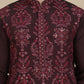 Embroidered Silk Blend Kurta with Salwar ( JOKP SP-B 5180 Purple )