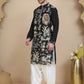 Embroidered Silk Blend Kurta with Salwar ( JOKP SP-W 5138 Black )