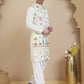 Embroidered Silk Blend Kurta with White Salwar ( JOKP SP-W 5140 White )