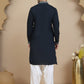Embroidered Silk Blend Kurta with Salwar ( JOKP SP-W 5180 Navy )