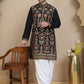 Floral Embroidered Straight Kurta With Salwar ( JOKP SP-W 5200 Black )