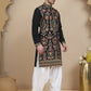 Floral Embroidered Straight Kurta With Salwar ( JOKP SP-W 5200 Black )