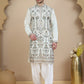 Floral Embroidered Straight Kurta With Salwar ( JOKP SP-W 5200 White )