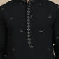 Embroidered Kurta Salwar and Dupatta Set for Men ( JOKP SP-W D 5088 Black )
