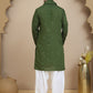 Embroidered Kurta Salwar and Dupatta Set for Men ( JOKP SP-W D 5088 Olive )