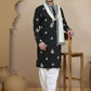 Black Embroidered Kurta Salwar & Dupatta Set, ( JOKP SP-W D 5091 Black )