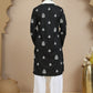 Black Embroidered Kurta Salwar & Dupatta Set, ( JOKP SP-W D 5091 Black )