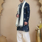 Teal Embroidered Kurta Salwar & Dupatta Set, ( JOKP SP-W D 5091 Teal )