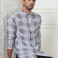 Printed front open Kurta With Trouser