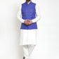 Jompers Men's Solid Kurta Pajama with Solid Waistcoat ( JOKP WC 4051Royal )