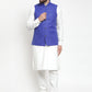 Jompers Men's Solid Kurta Pajama with Solid Waistcoat ( JOKP WC 4051Royal )