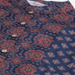 Women Blue & Maroon Printed Regular Pure Cotton Kurta with Trousers & With Dupatta ( JOKS D26R 1410 Blue )