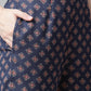Women Blue & Maroon Printed Regular Pure Cotton Kurta with Trousers & With Dupatta ( JOKS D26R 1410 Blue )