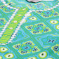 Women Blue & Green Ethnic Motifs Printed Pure Cotton Kurta With Trousers & Dupatta