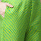Women Blue & Green Ethnic Motifs Printed Pure Cotton Kurta With Trousers & Dupatta