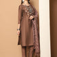 Embroidered Kurta,Printed Dupatta and Trouser Set