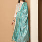 Embroidered Kurta,Printed Dupatta and Trouser Set