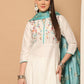 Embroidered Kurta,Printed Dupatta and Trouser Set