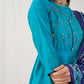 Floral Embroidered Kurta with Trousers & With Dupatta