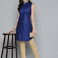 Jompers Women Geometric Embroidered Mirror Work Kurta