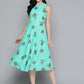 Jompers Floral Print Georgette A-Line Midi Dress