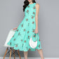Jompers Floral Print Georgette A-Line Midi Dress