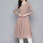 Embroidered yok flaired gorgette kurta from Jompers