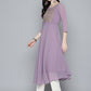 Embroidered yok flaired gorgette kurta from Jompers