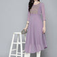 Embroidered yok flaired gorgette kurta from Jompers