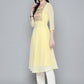 Embroidered yok flaired gorgette kurta from Jompers