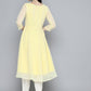 Embroidered yok flaired gorgette kurta from Jompers