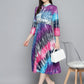 Ombre effect flaired dress ( JOK 1534 Purple )