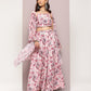 Crystal Beads Work Printed Lehenga choli with dupatta