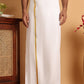 Readymade Dhoti with Golden Zari Border ( JOLD 010White )