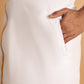 Readymade Pocket Dhoti with Golden Zari Border ( JOLD 009White )