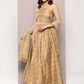 Cutdana emblished Jacqard Lehenga Choli with dupatta
